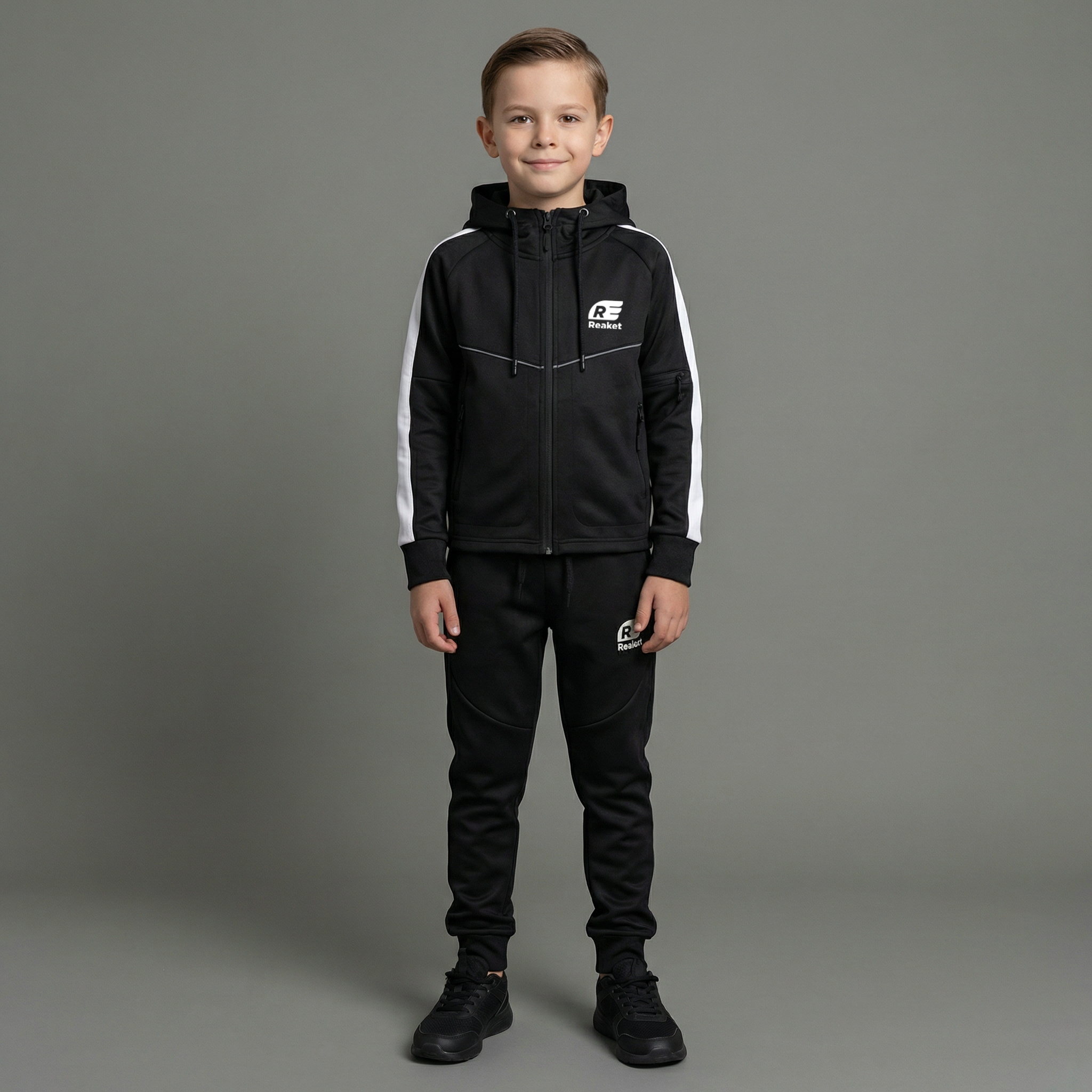 Ensemble Jogging Azaguié Zippé enfant – Image 4