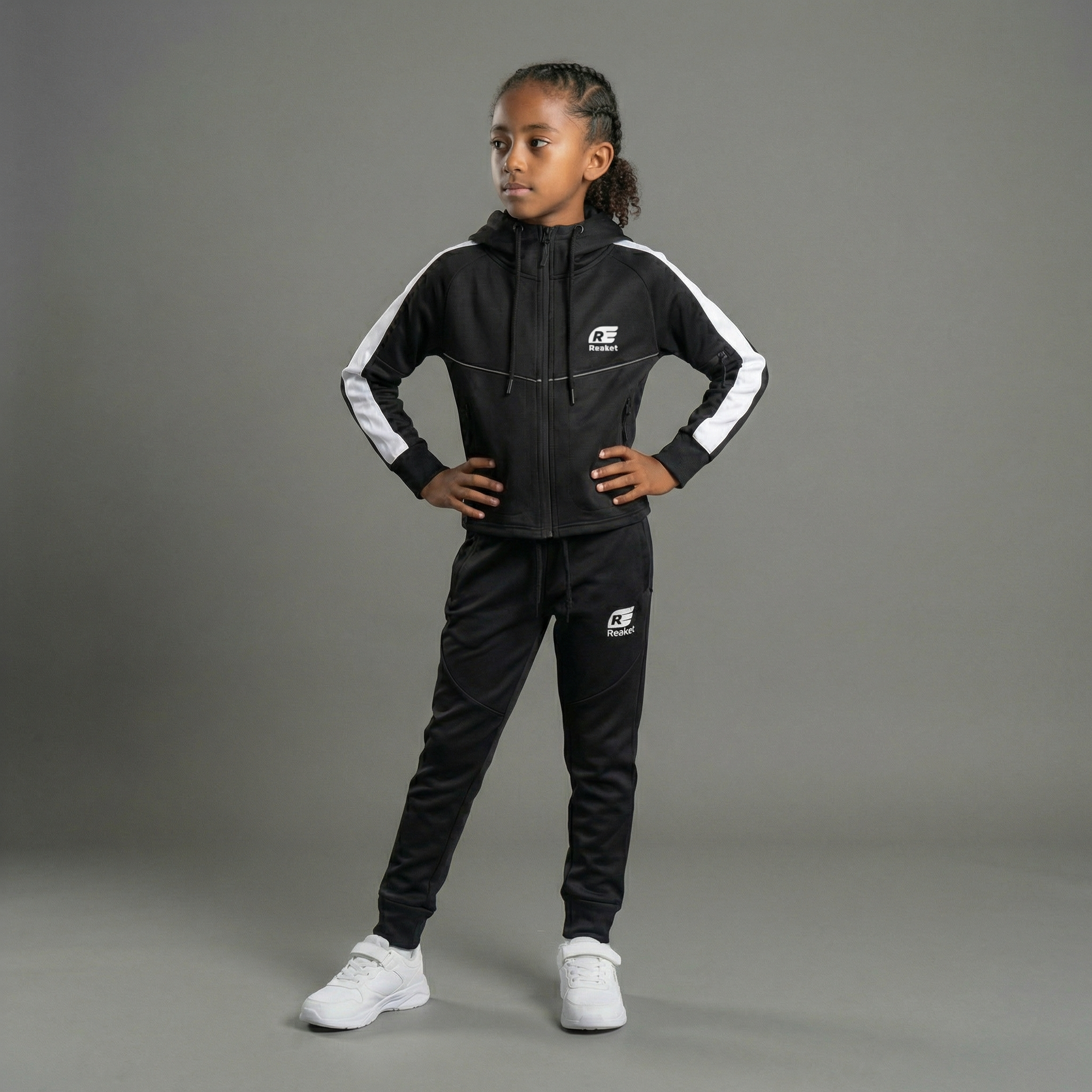 Ensemble Jogging Azaguié Zippé enfant – Image 2